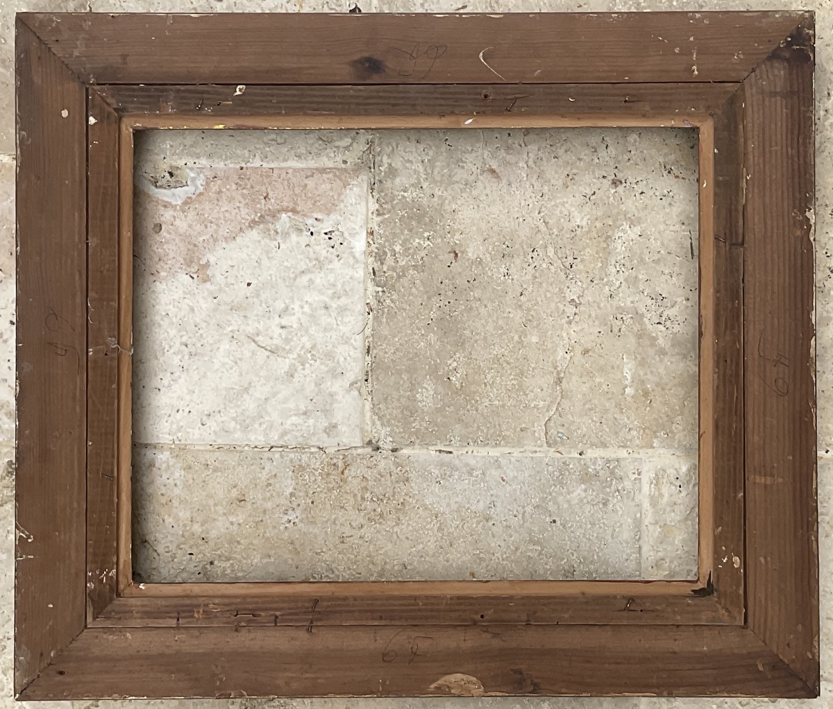CADRE MONTPARNASSE 6F BOIS STYLE LOUIS XIV DIM 41 x 33 cm -photo-2