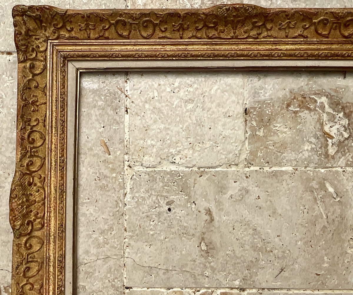 CADRE MONTPARNASSE STYLE RG GAULT BOIS STUC DIM 10F ORIGINAL FRAME 55x46 cm-photo-2