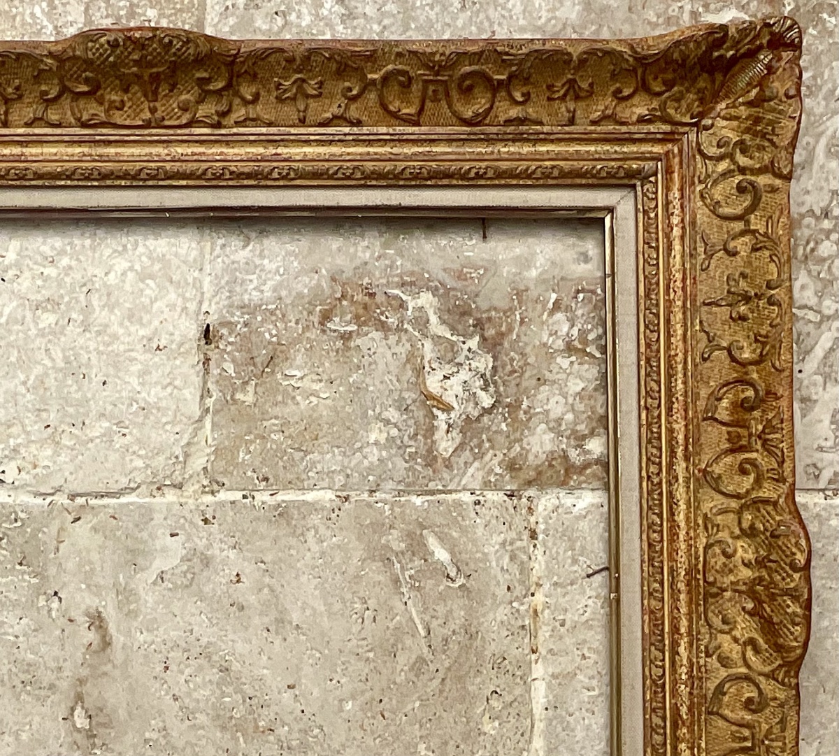CADRE MONTPARNASSE STYLE RG GAULT BOIS STUC DIM 10F ORIGINAL FRAME 55x46 cm-photo-3