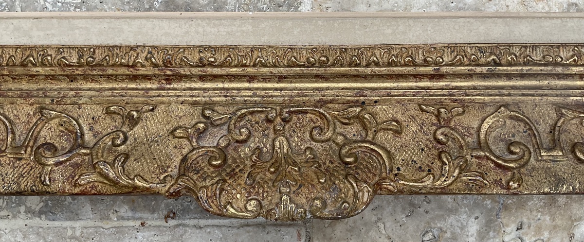 CADRE MONTPARNASSE RG GAULT PROFIL BOIS STUC LOUIS XIV DIM 12P/15P FRENCH FRAME-photo-2