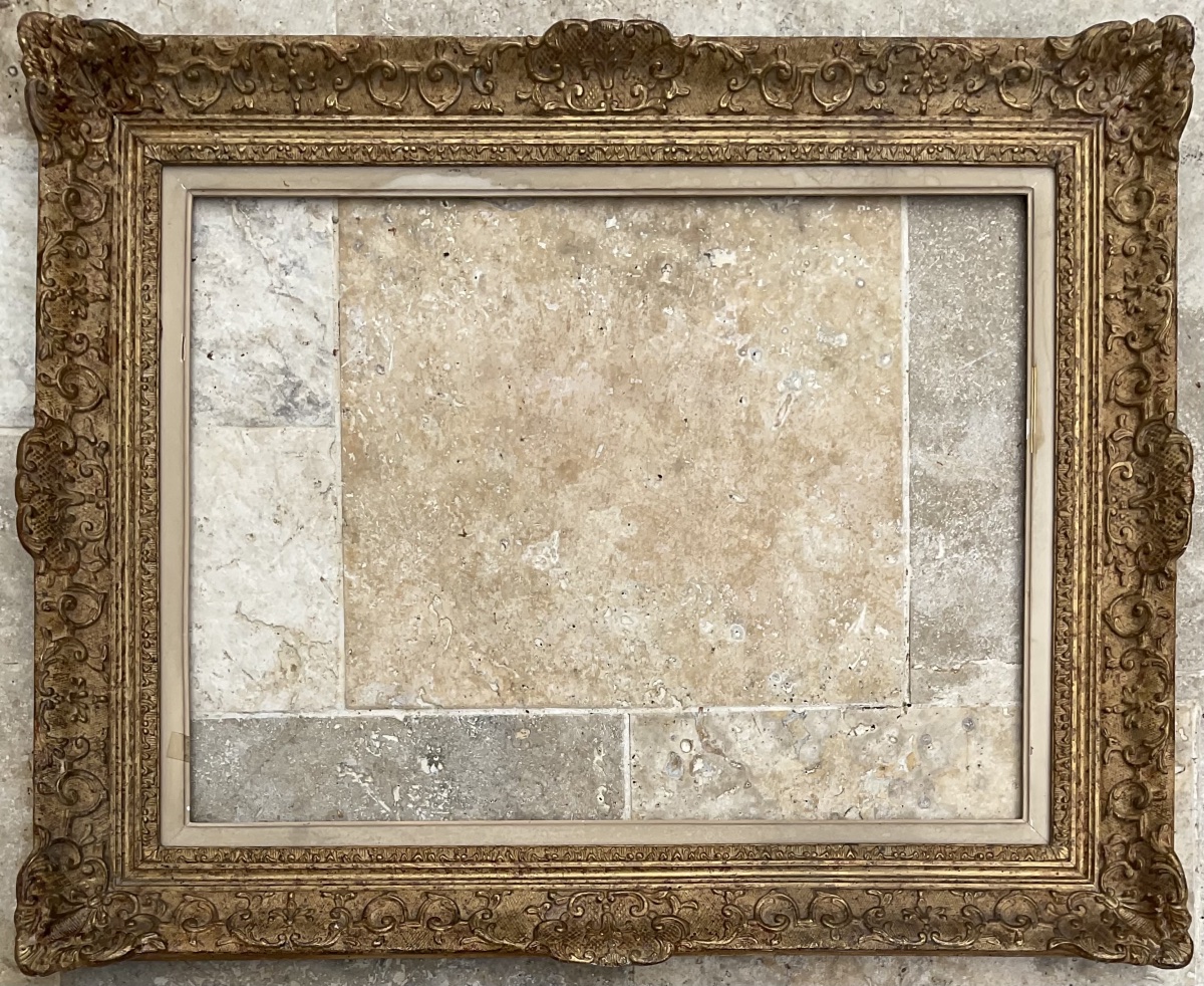 CADRE MONTPARNASSE RG GAULT PROFIL BOIS STUC LOUIS XIV DIM 12P/15P FRENCH FRAME