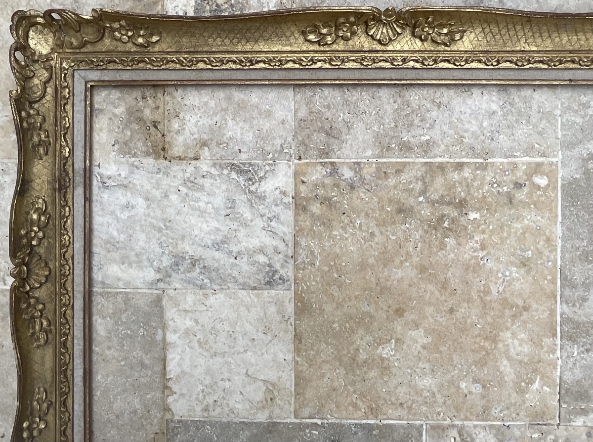 Large Montparnasse Frame, Wooden Profile, Size 30m, French Frame, 92 X 73 Cm-photo-2