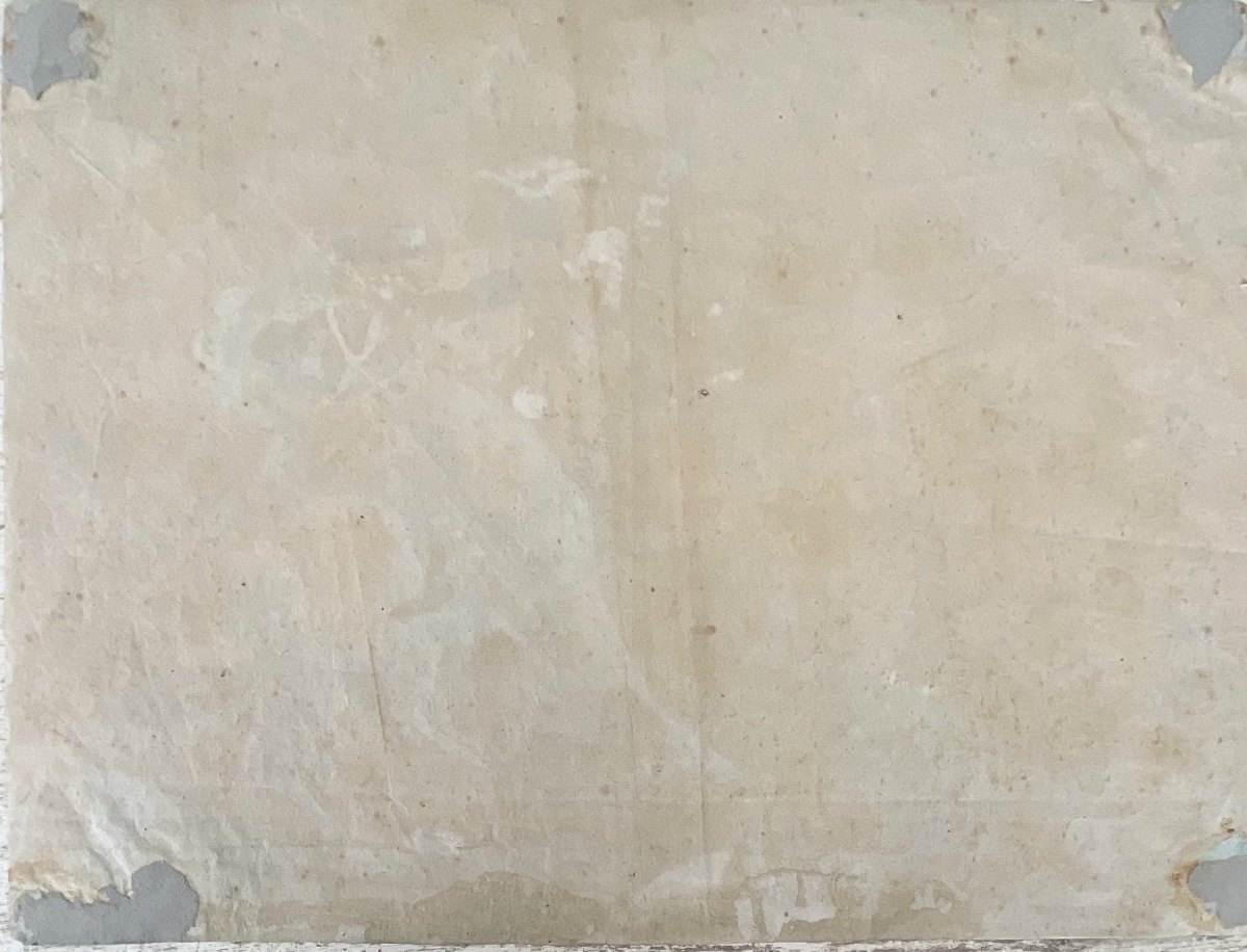 BELLE AQUARELLE ORIGINALE 1830/40 SCÈNE DE BATAILLE 1 er EMPIRE-photo-1