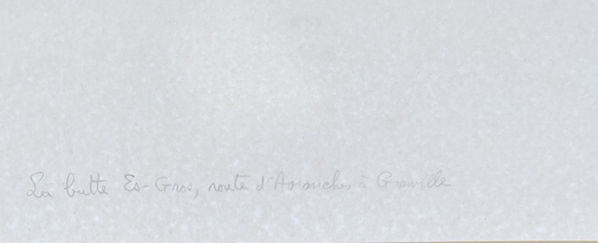 JACQUES ROGER SIMON AQUARELLE 1930 LA BUTTE ES GROS  MONTVIRON MANCHE-photo-4