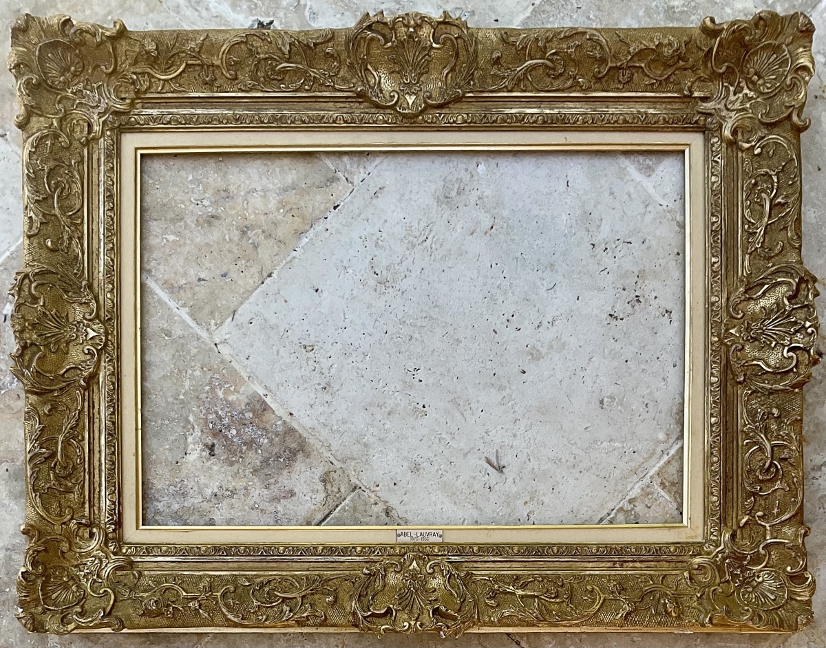 Montparnasse Frame, Sculpted In The Louis XIV Style, Wood And Stucco Profile, Dim 10p