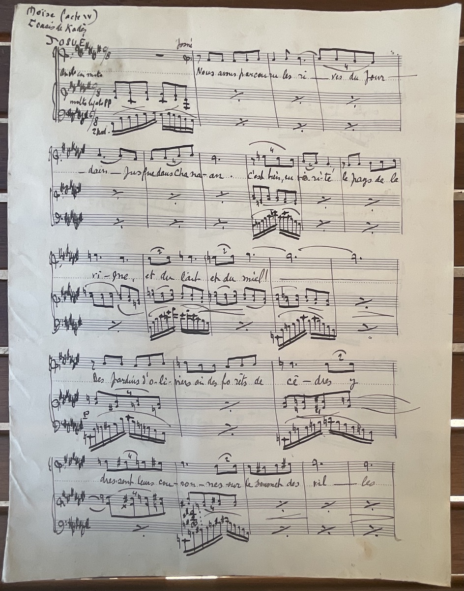 MICHEL MAURICE LÉVY PARTITION MANUSCRITE 1955 COMPOSITEUR BETOVE DÉDICACÉE 