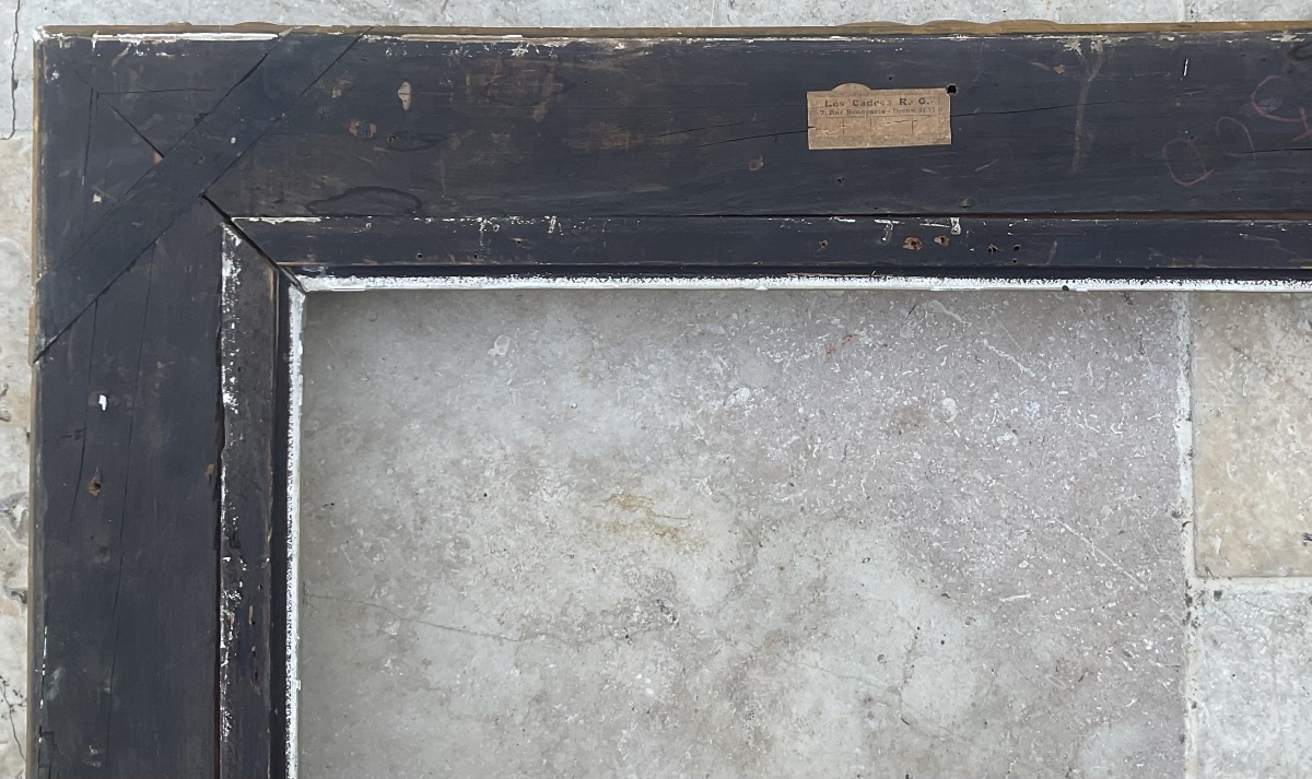 GRAND CADRE MONTPARNASSE 20P RG STYLE LOUIS XIV DIM 73 x 54 cm -photo-4