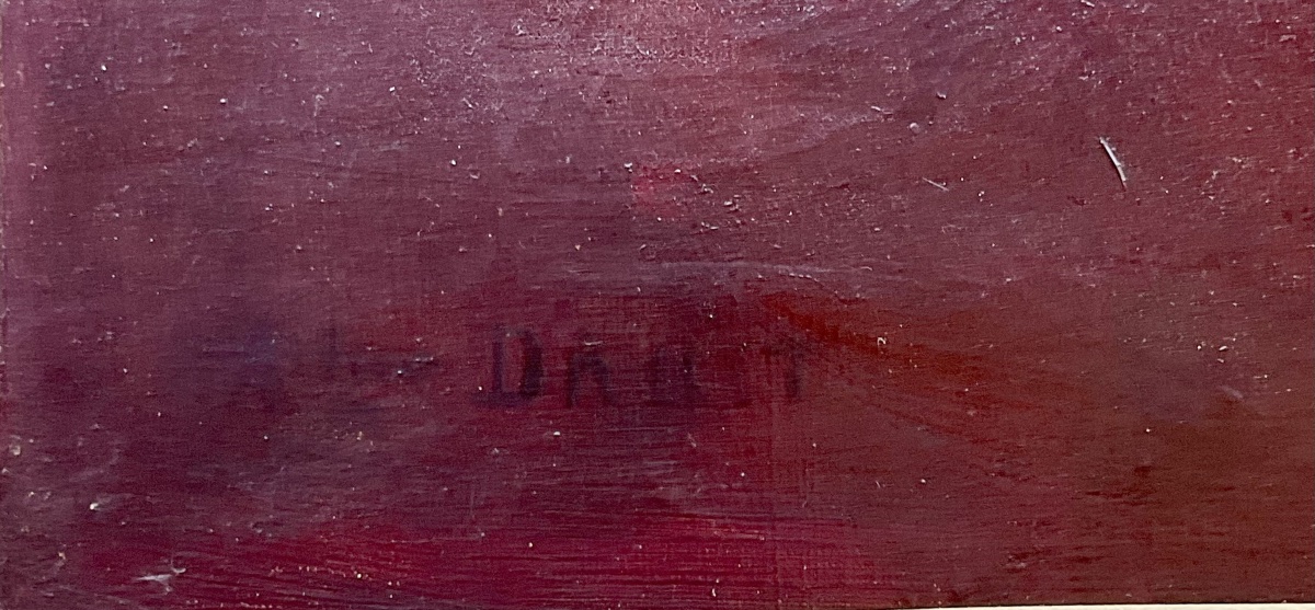 Antoine Druet, Hst Painting *the Conversation*, Original Painting, 1890 -photo-1