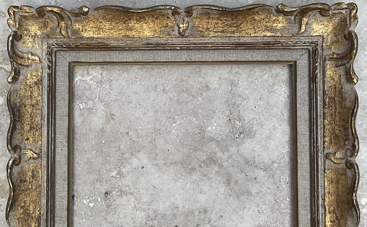 Montparnasse-style Louis XIV Frame, Size 3f (33 X 27 Cm)-photo-2