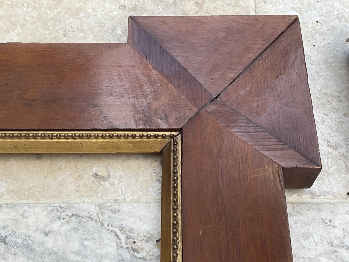 Pair Of 19th-century Wooden Frames, 36 X 30 Cm -photo-3