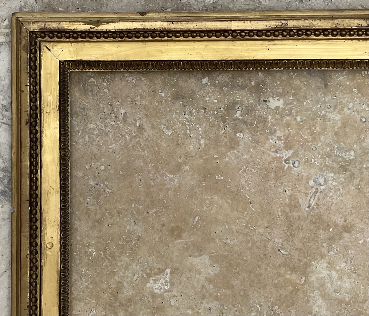 Antique Louis XVI-style Frame With Gold Leaf, 41 X 33 Cm / 6f-photo-2