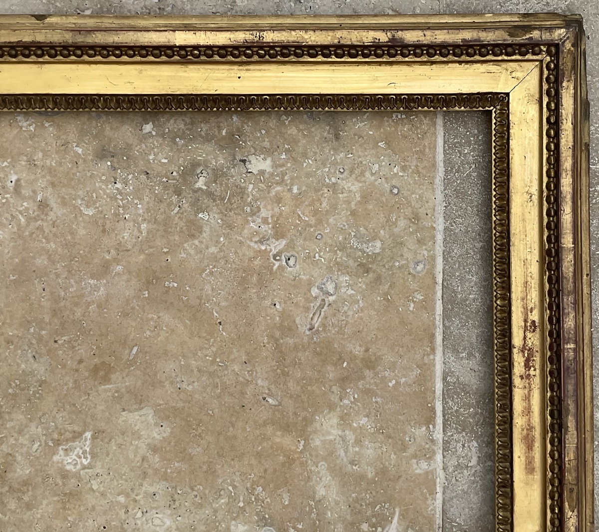 Antique Louis XVI-style Frame With Gold Leaf, 41 X 33 Cm / 6f-photo-3