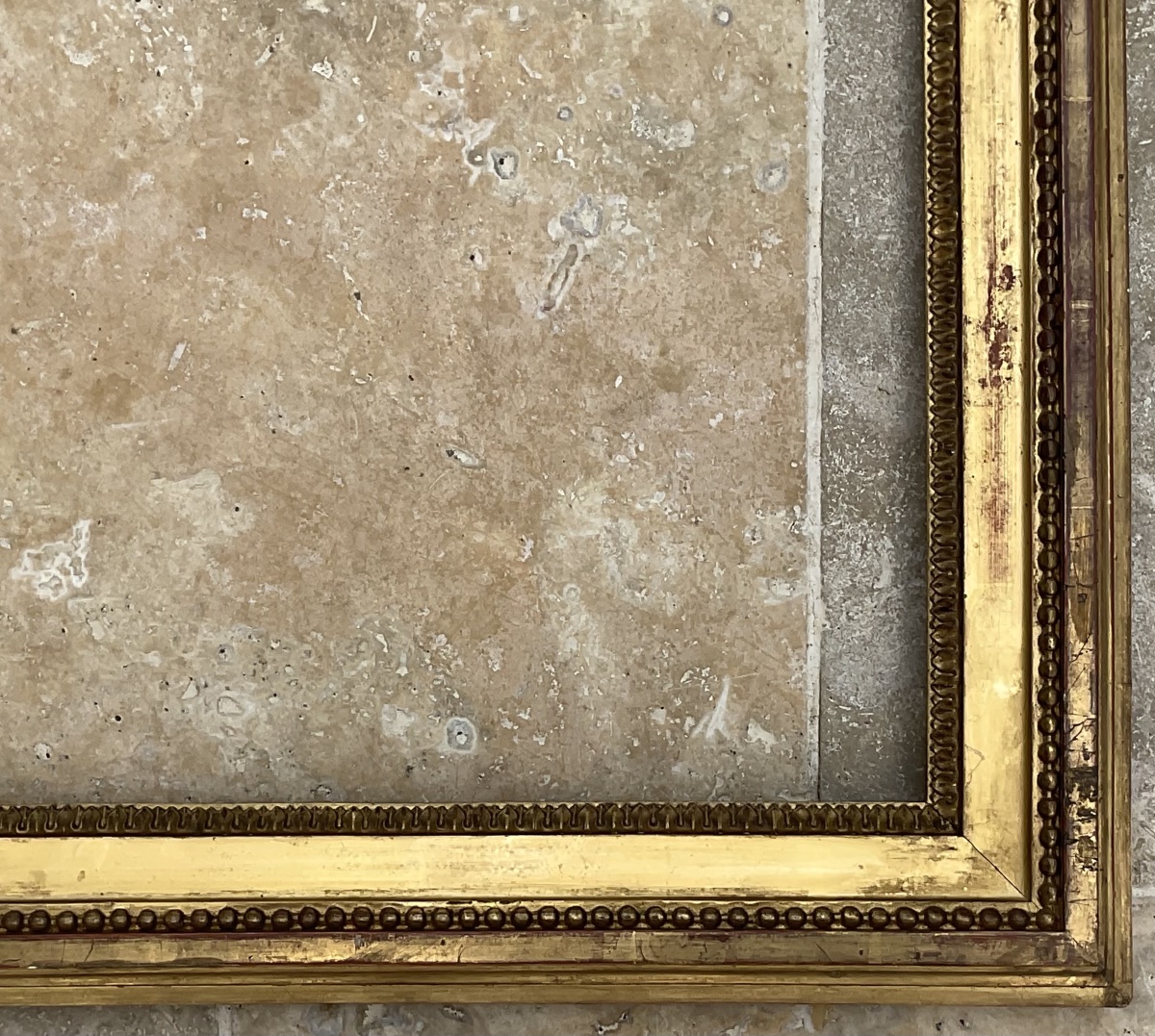 Antique Louis XVI-style Frame With Gold Leaf, 41 X 33 Cm / 6f-photo-4