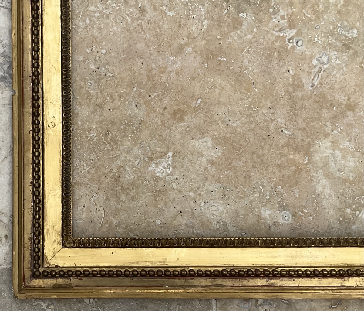 Antique Louis XVI-style Frame With Gold Leaf, 41 X 33 Cm / 6f-photo-1