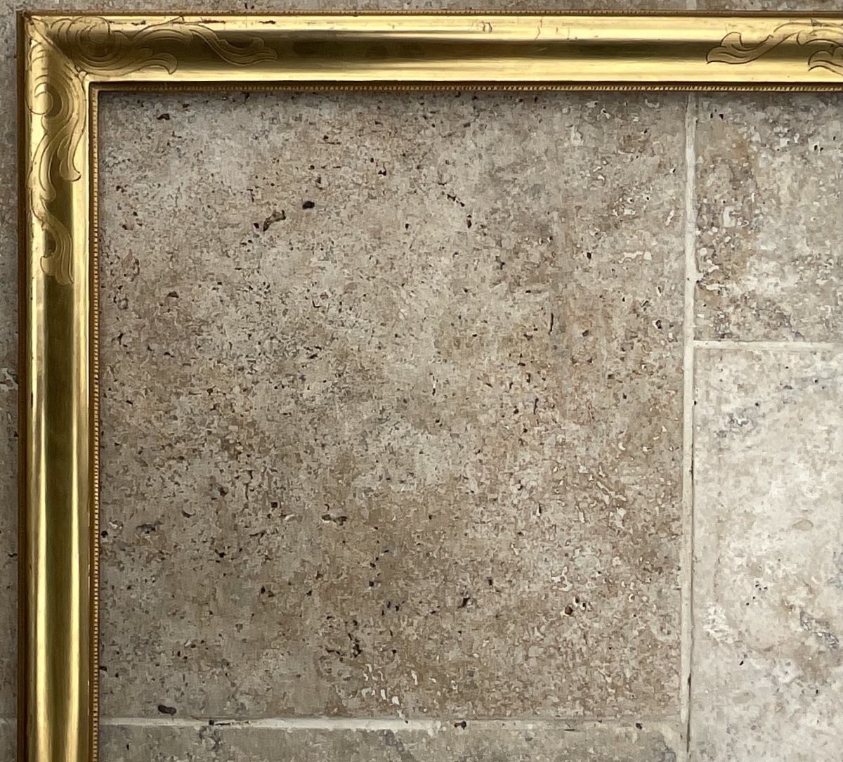 PAIRE DE CADRES XIXè SCULPTÉ BOIS FEUILLE OR ORIGINAL FRENCH FRAME 54 x 43 cm-photo-2