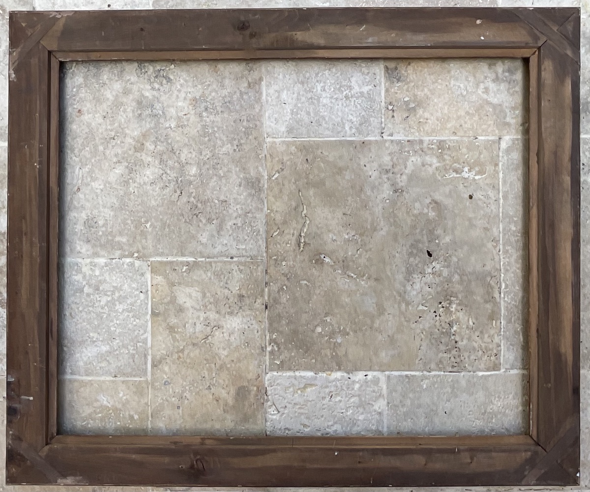 19th-century Carved Wood And Stucco "bérain" Frame, Size 25f, Original French Frame, 81 X 65 Cm-photo-4