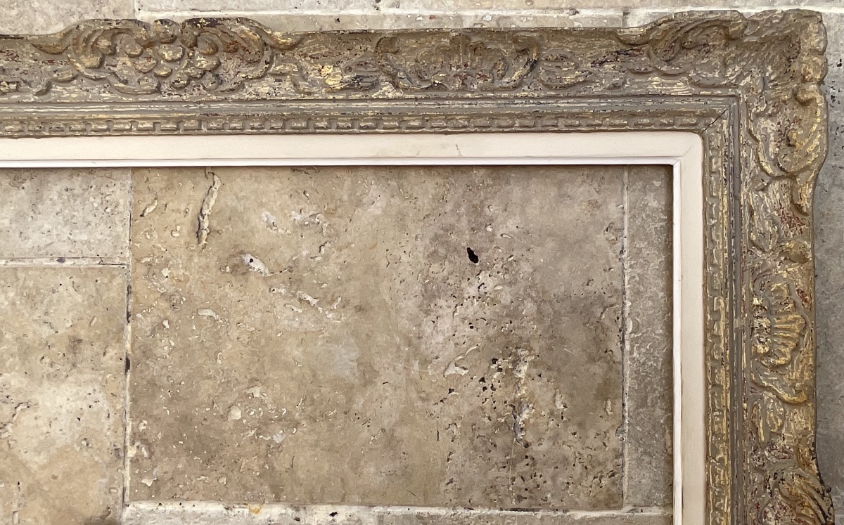 Montparnasse Sculpted Wooden-profile Frame, Size 25f, French Frame, 81 X 65 Cm-photo-3