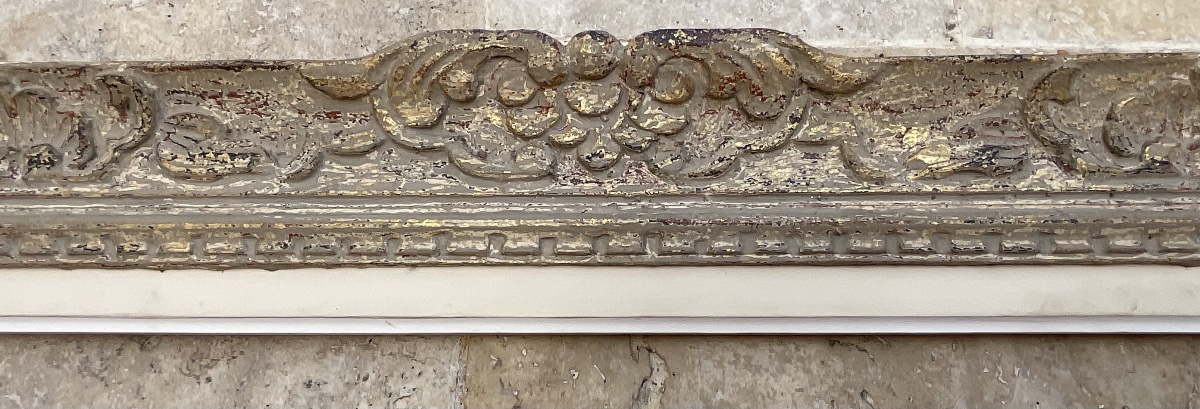 Montparnasse Sculpted Wooden-profile Frame, Size 25f, French Frame, 81 X 65 Cm-photo-2