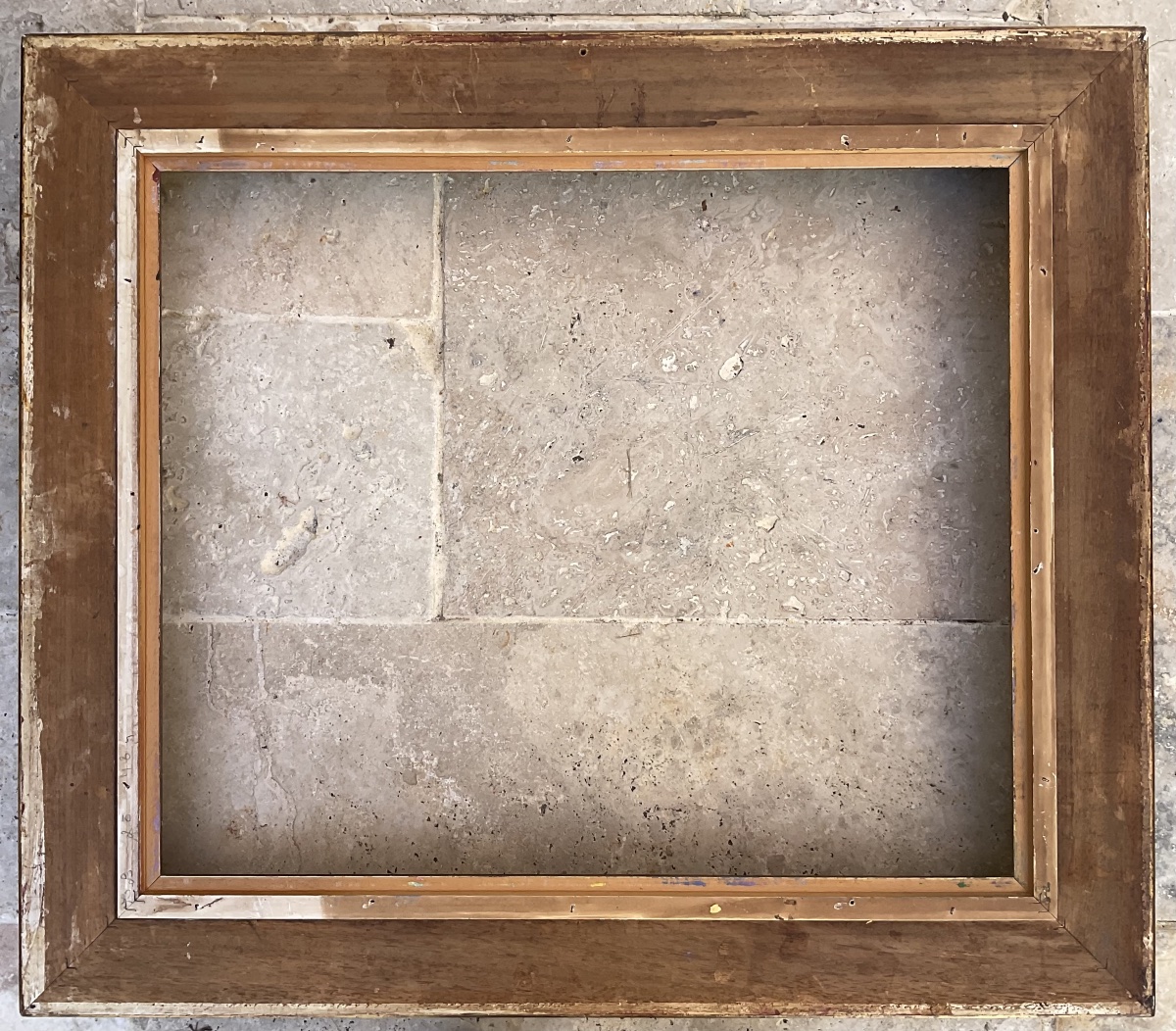 CADRE MONTPARNASSE LOUIS XV BOIS STUC 10F DIM 55 x 46 cm -photo-3