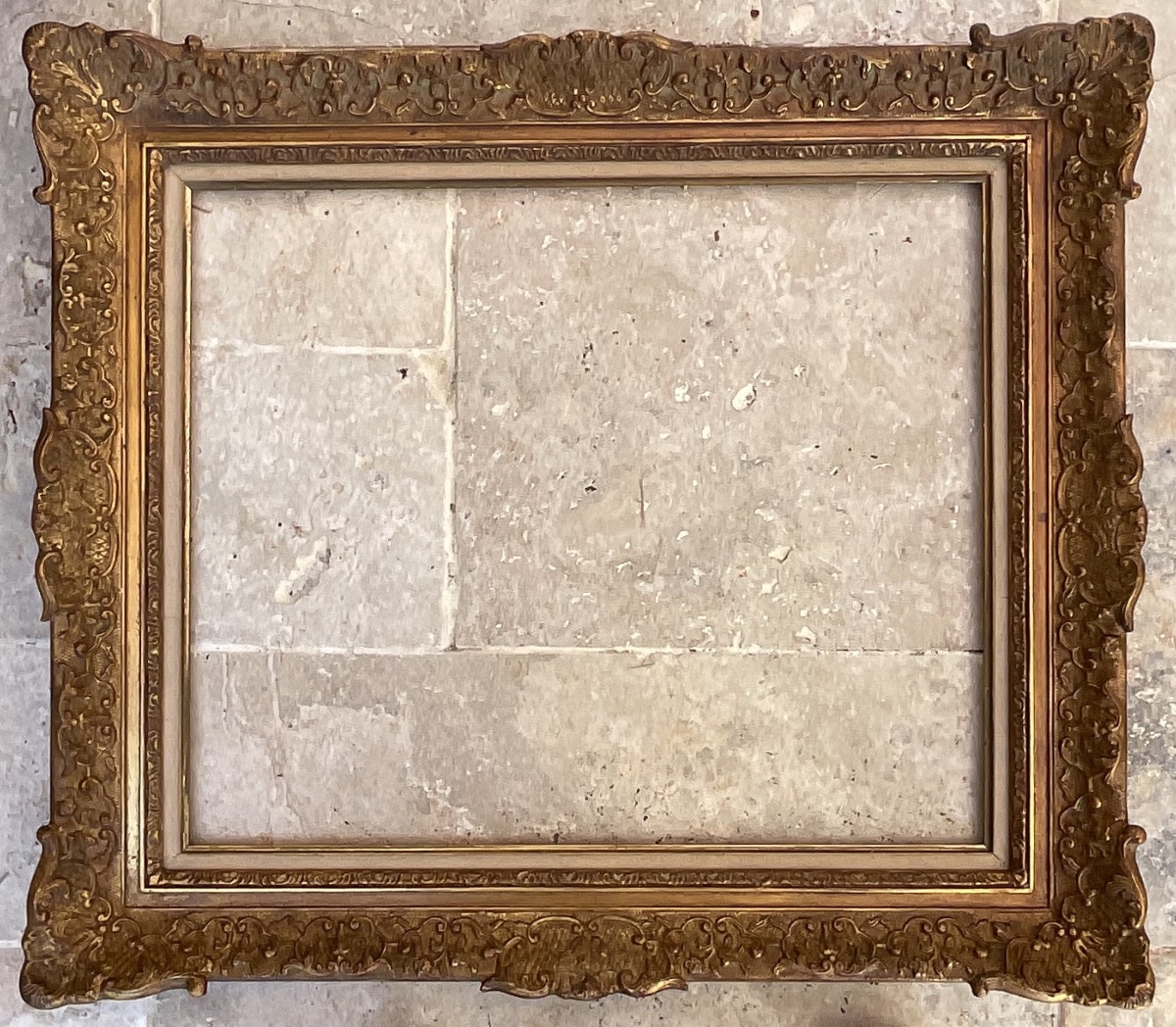 CADRE MONTPARNASSE LOUIS XV BOIS STUC 10F DIM 55 x 46 cm 