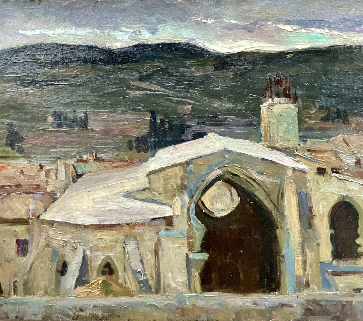 Joseph Meissonnier, 19th-century Painting: Chartreuse Of Villeneuve-les-avignons -photo-3