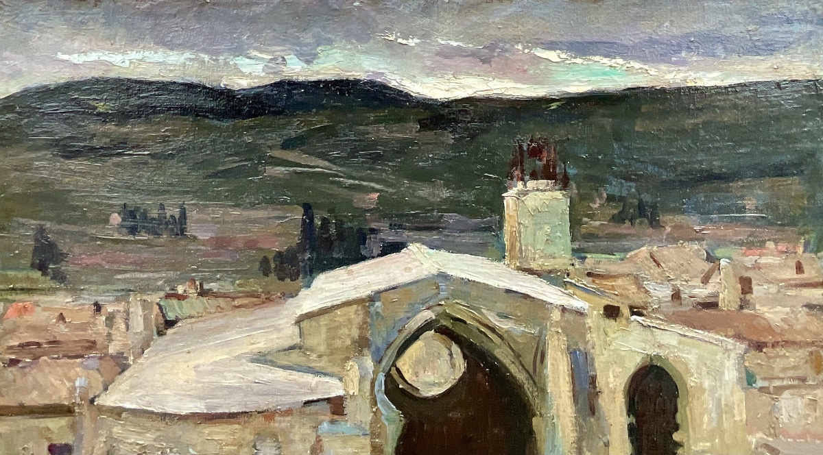 Joseph Meissonnier, 19th-century Painting: Chartreuse Of Villeneuve-les-avignons -photo-4