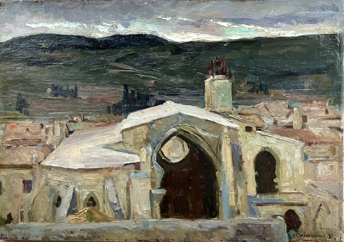 Joseph Meissonnier, 19th-century Painting: Chartreuse Of Villeneuve-les-avignons 