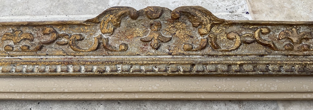 Louis XIV-style Wooden Montparnasse Frame, 10f Size, Original 1930s/1940s, 55x46 Cm-photo-2