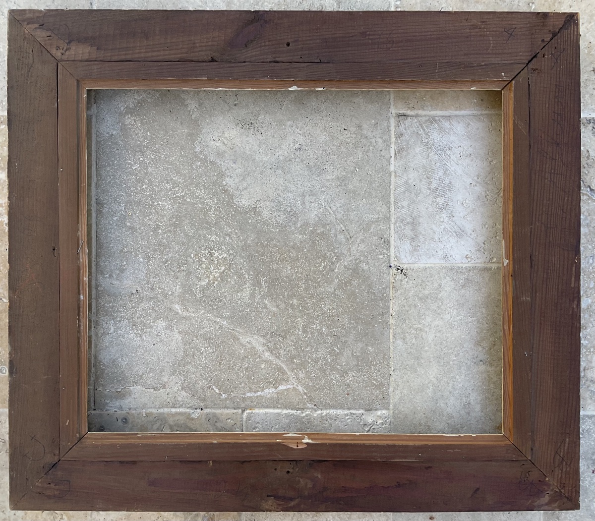 Louis XIV-style Wooden Montparnasse Frame, 10f Size, Original 1930s/1940s, 55x46 Cm-photo-3