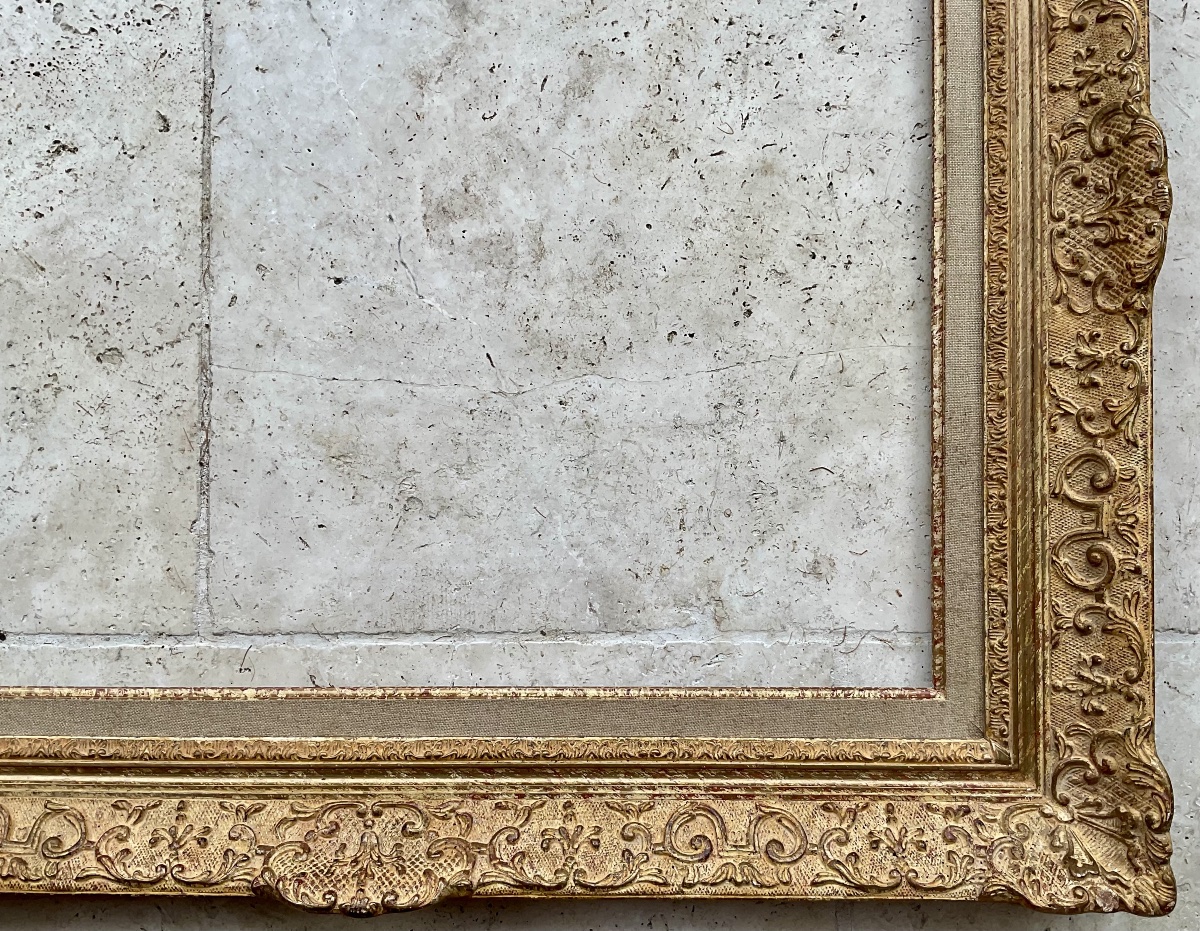 Cadre Montparnasse de style Louis XIV DIM 12F  RG GAULT 61 X 50 cm-photo-1