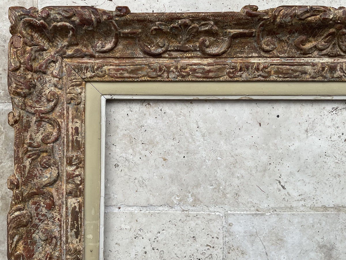 Louis XIV-style All-wood Montparnasse Frame, Size 12f - 61 X 46 Cm -photo-2
