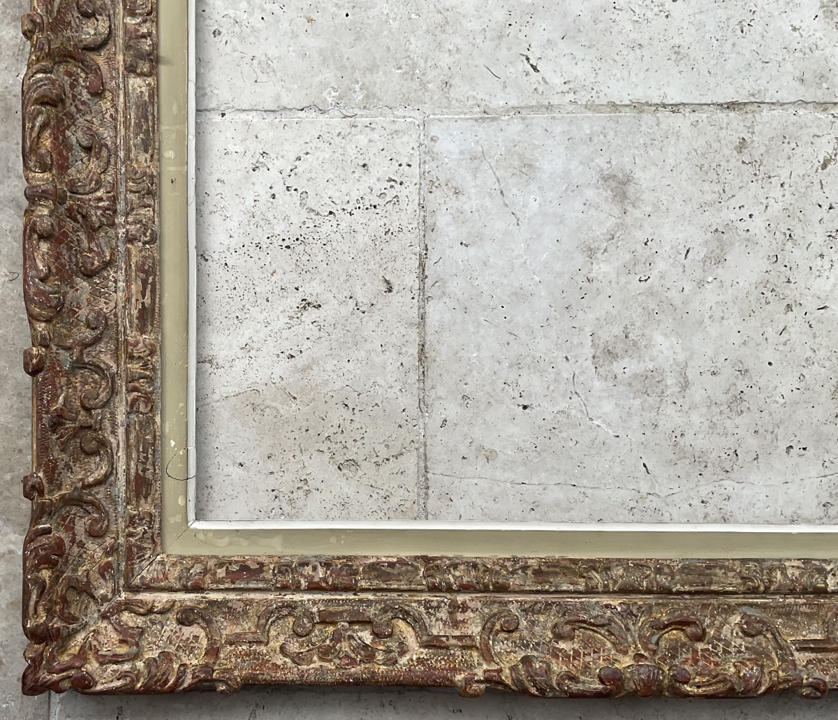 Louis XIV-style All-wood Montparnasse Frame, Size 12f - 61 X 46 Cm -photo-4