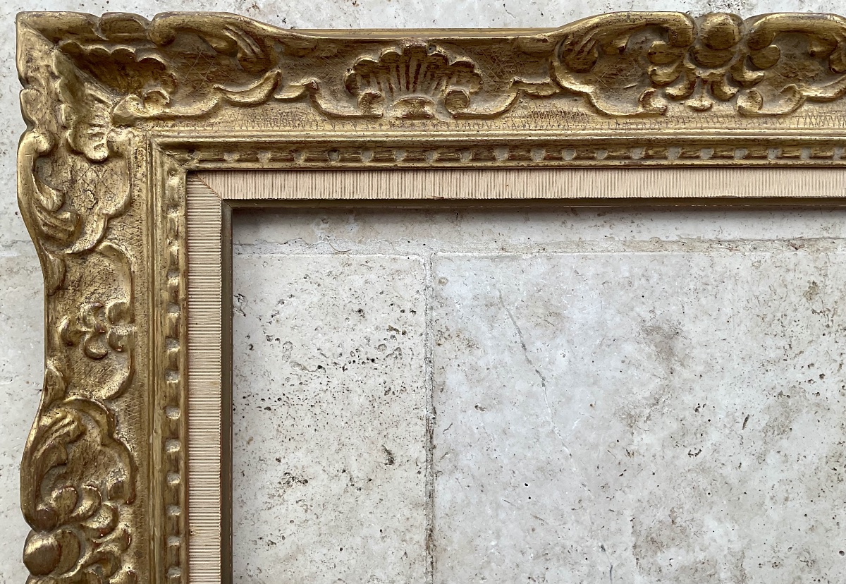 Louis XIV-style Montparnasse Frame. Size 10p - 55 X 38 Cm -photo-2