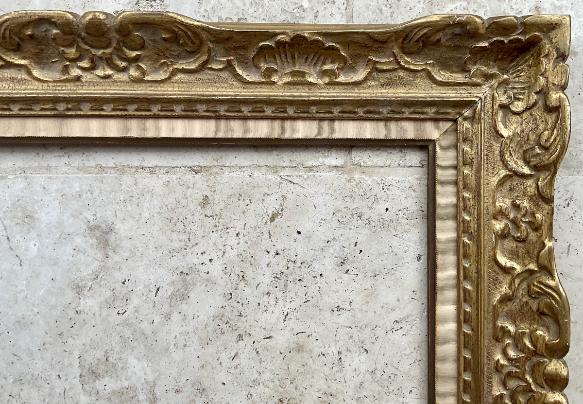 Louis XIV-style Montparnasse Frame. Size 10p - 55 X 38 Cm -photo-3