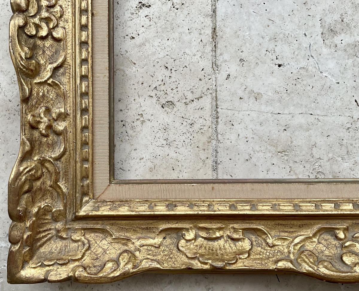 Louis XIV-style Montparnasse Frame. Size 10p - 55 X 38 Cm -photo-1