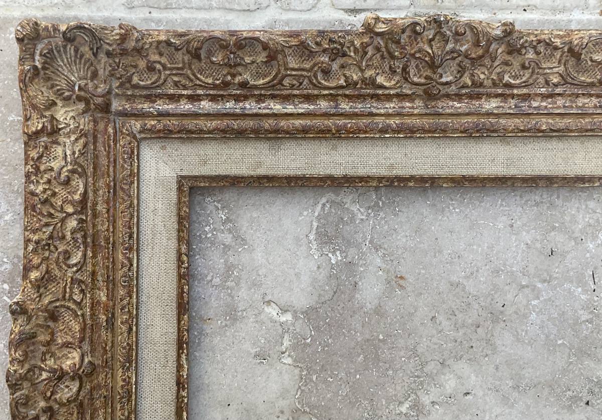 Montparnasse 3p Style Rg Gault Louis XIV Frame, Dimensions: 27 X 19 Cm -photo-2