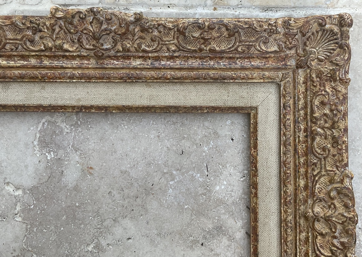 Montparnasse 3p Style Rg Gault Louis XIV Frame, Dimensions: 27 X 19 Cm -photo-3