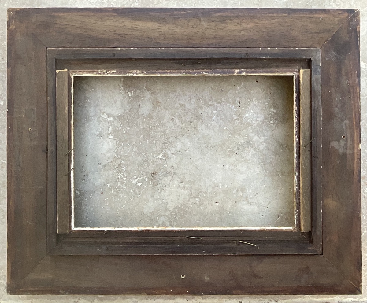 Montparnasse 3p Style Rg Gault Louis XIV Frame, Dimensions: 27 X 19 Cm -photo-1