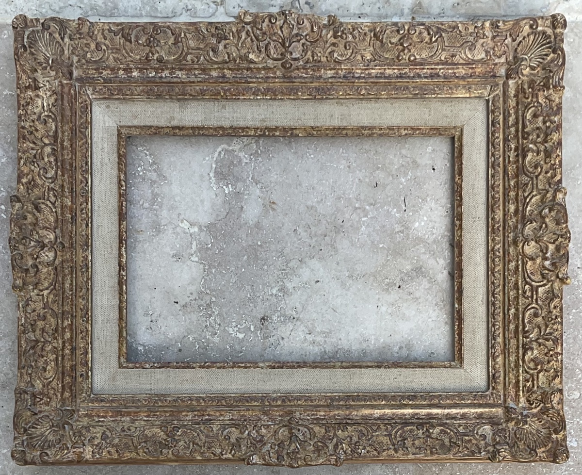 Montparnasse 3p Style Rg Gault Louis XIV Frame, Dimensions: 27 X 19 Cm 