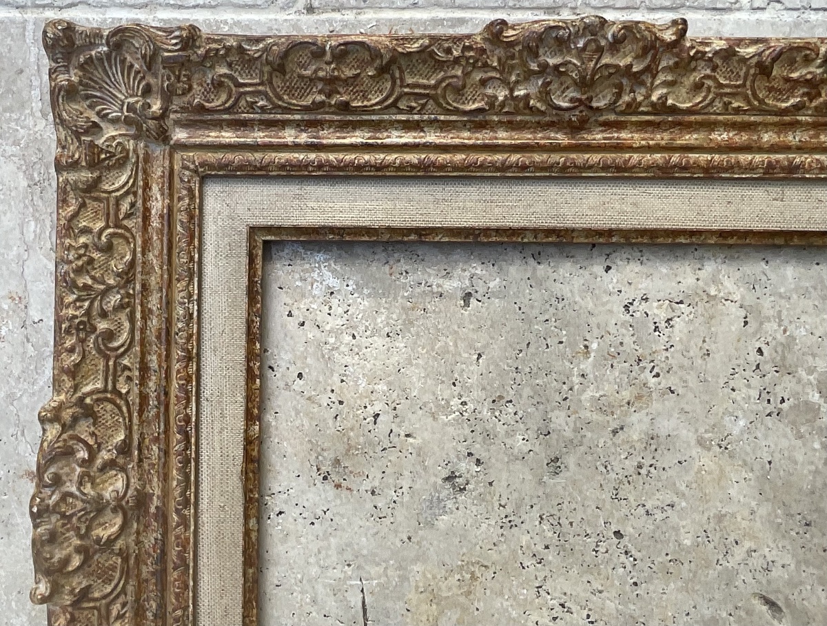 Montparnasse 3f Style Rg Gault Louis XIV Frame, 27 X 22 Cm -photo-3
