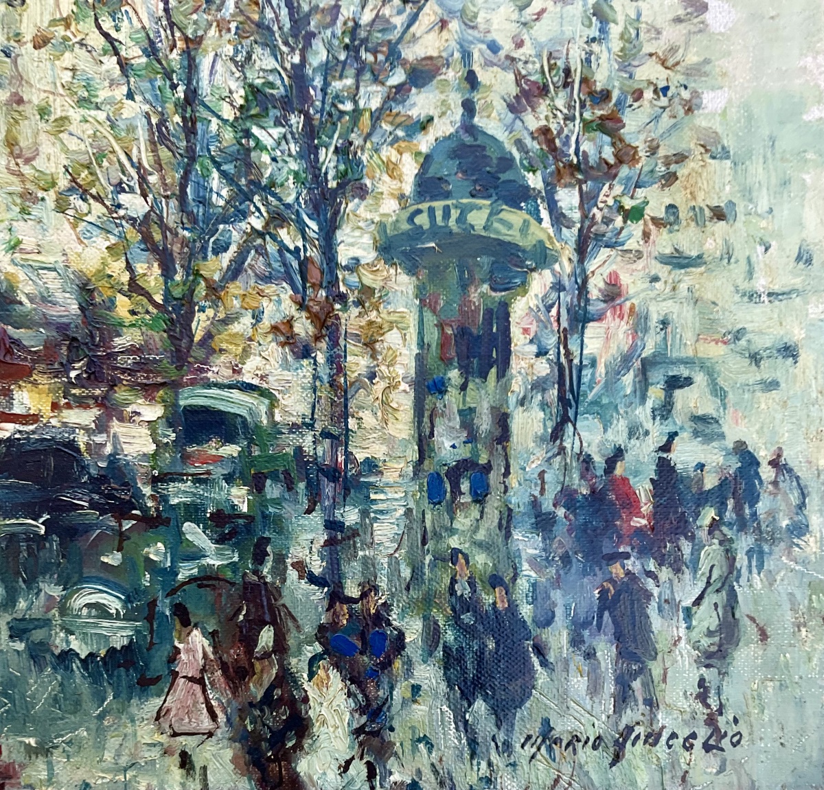 Merio Améglio Tableau HST  Paris Boulevard de Clichy dim 55 x 46 cm -photo-4