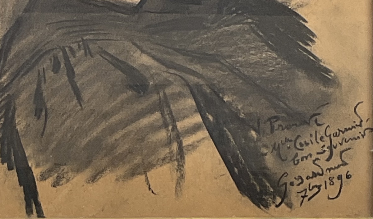  Victor Prouvé, Original Drawing, 1896, Portrait Of Mlle Cécile Garnier, Gérardmer -photo-4