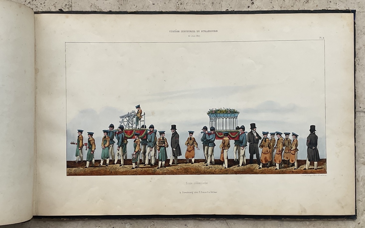"gutenberg Festivals" Album, Volume 1840—50 Watercolor Illustrations By E. Gluek / Published By Simon Fils-photo-3