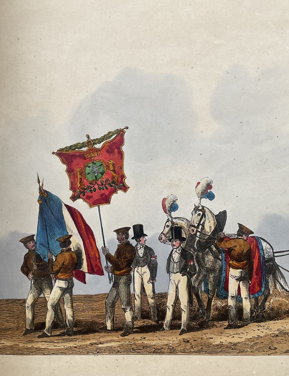 "gutenberg Festivals" Album, Volume 1840—50 Watercolor Illustrations By E. Gluek / Published By Simon Fils-photo-2