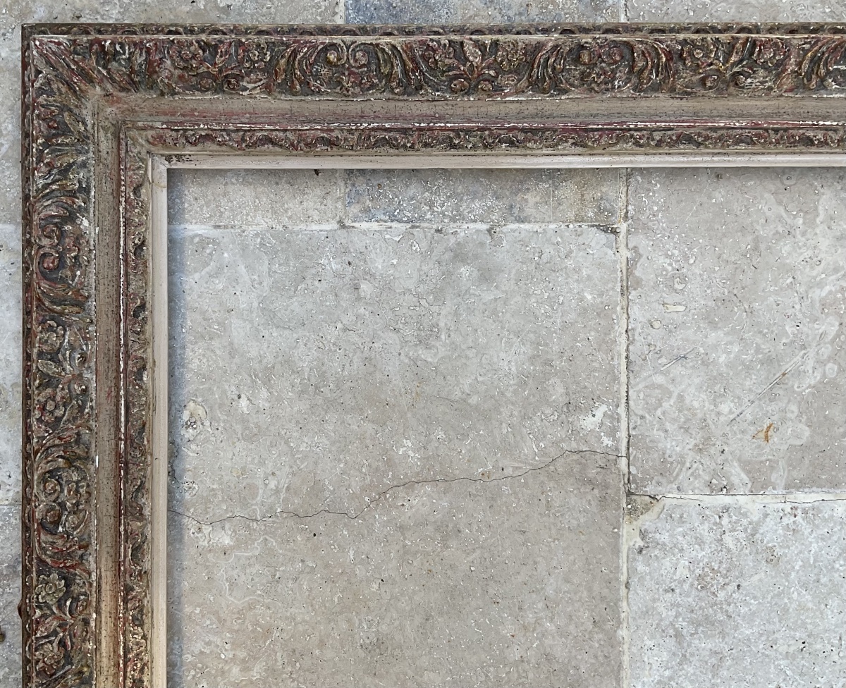 Cadre  Montparnasse Ancien Sculpte Bois style Bérain dim 30M  - 60 x 92 cm -photo-2