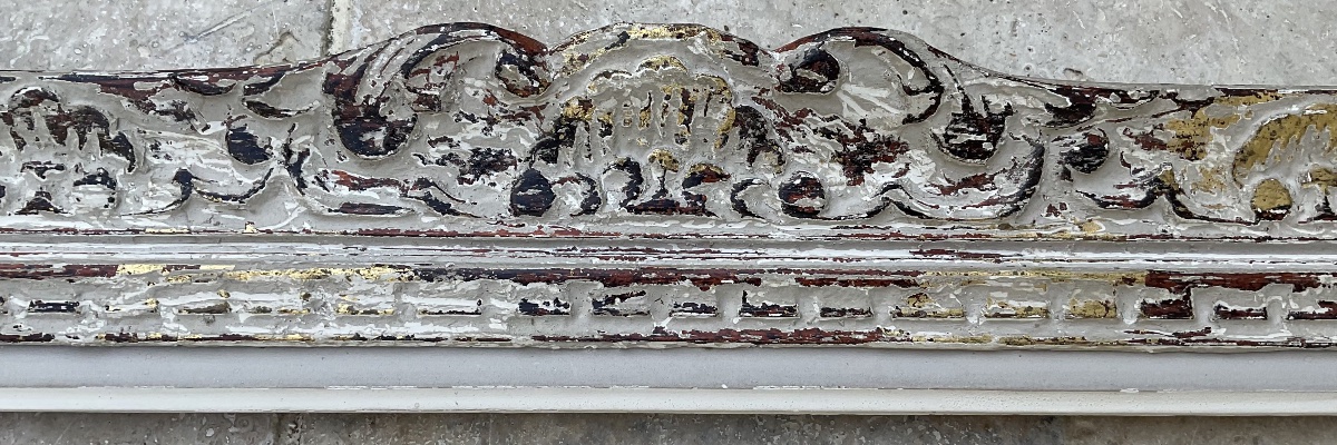 Cadre Montparnasse 1930 Style Louis XIV Bois Dim : 10F - 55 x 46 cm -photo-2