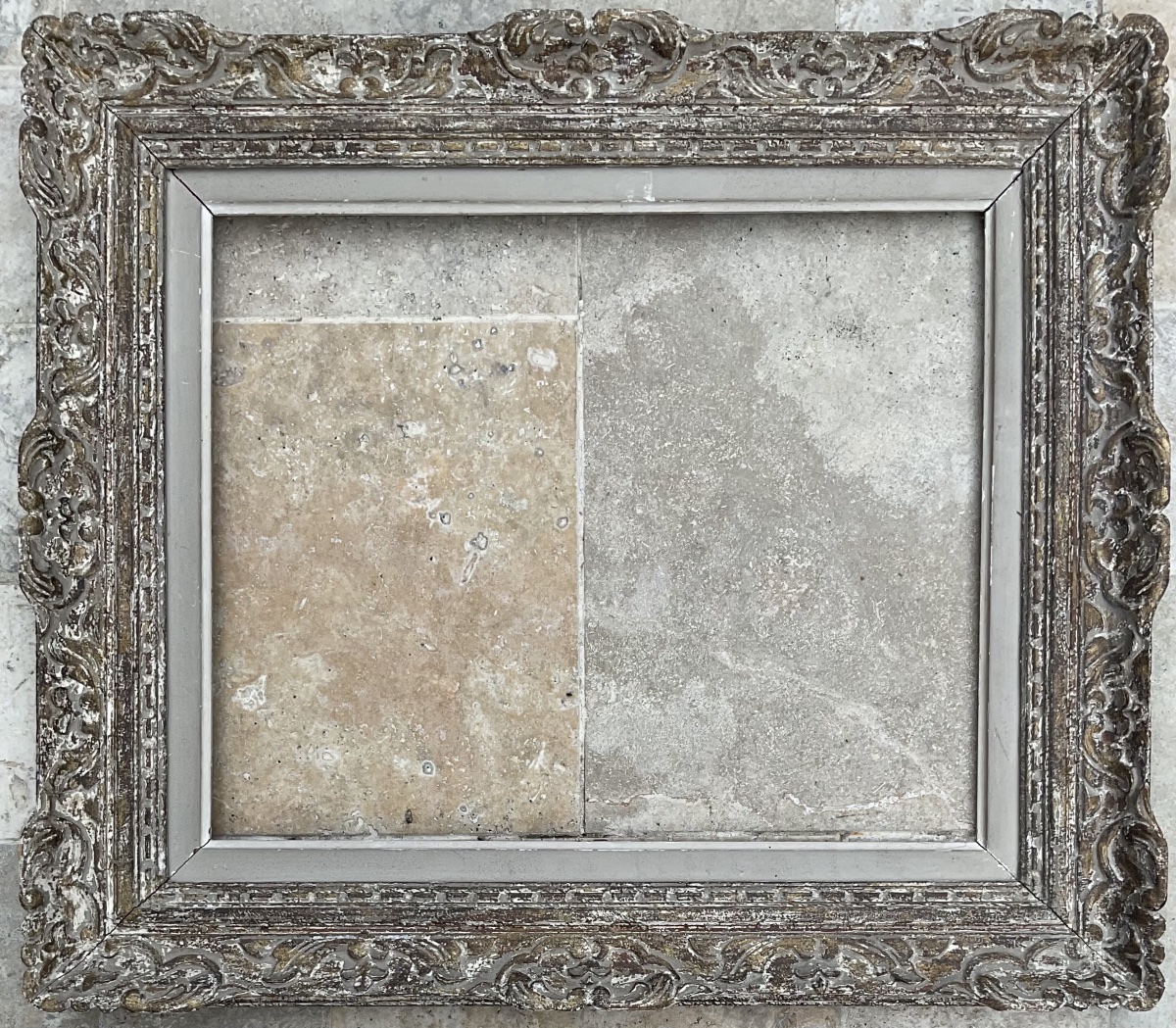 Rare Montparnasse Louis XIV-style Wooden Frame, Size 12f, Original 1930 Frame, 61 X 50 Cm
