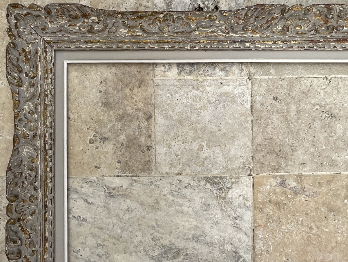 Rare Montparnasse-style Louis XIV Frame, 30m Dim: 92 X 60 Cm -photo-2