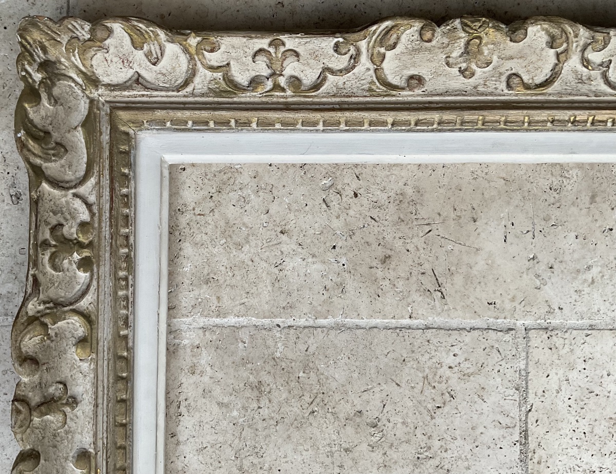 CADRE MONTPARNASSE BOIS LOUIS XIV DIM 8F ORIGINAL 1930 FRAME 46 x 38 cm-photo-2