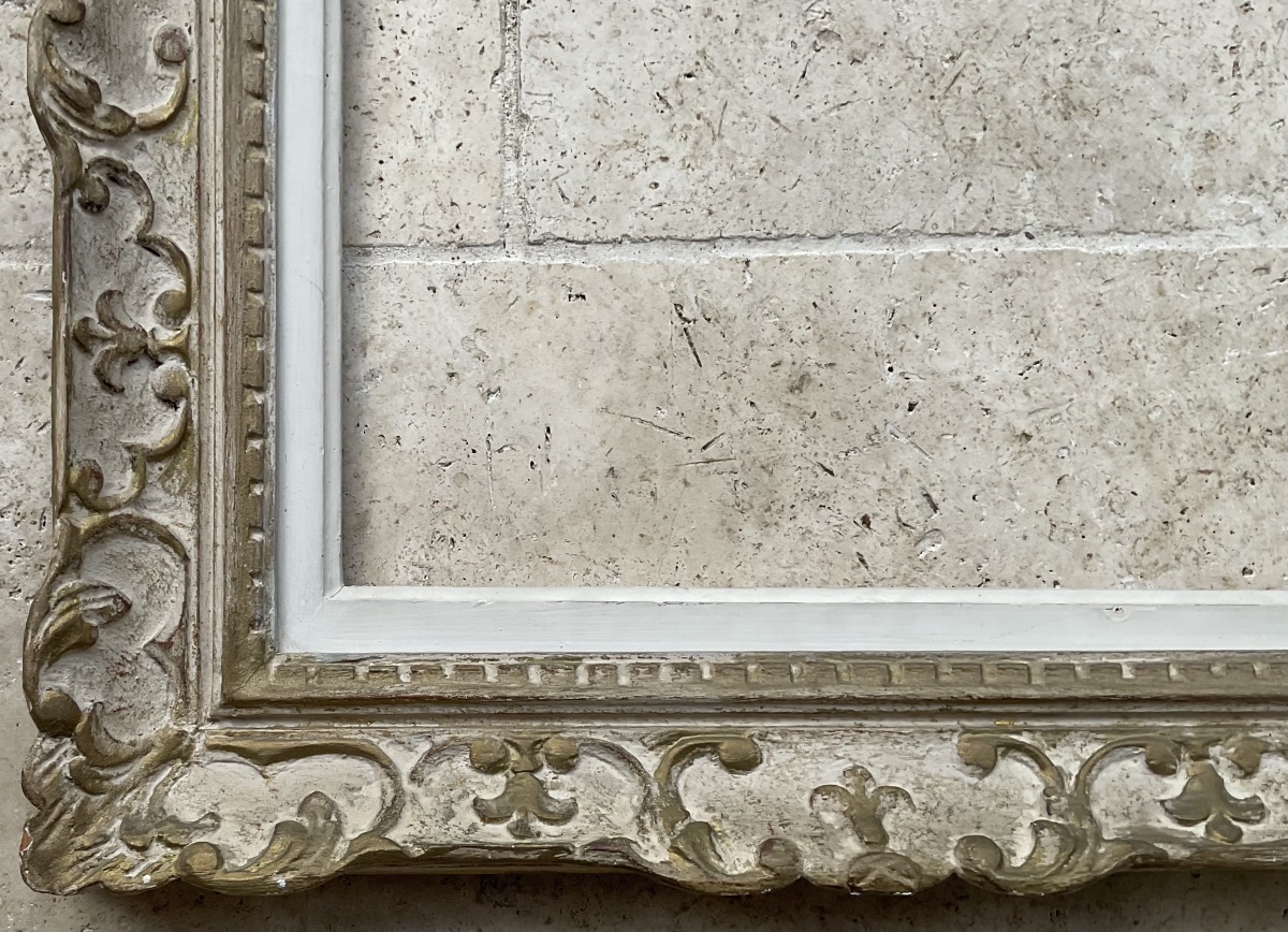 CADRE MONTPARNASSE BOIS LOUIS XIV DIM 8F ORIGINAL 1930 FRAME 46 x 38 cm-photo-4